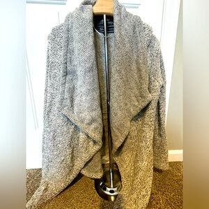 Adorable marble colored, cotton knit, cardigan style sweater - size XL